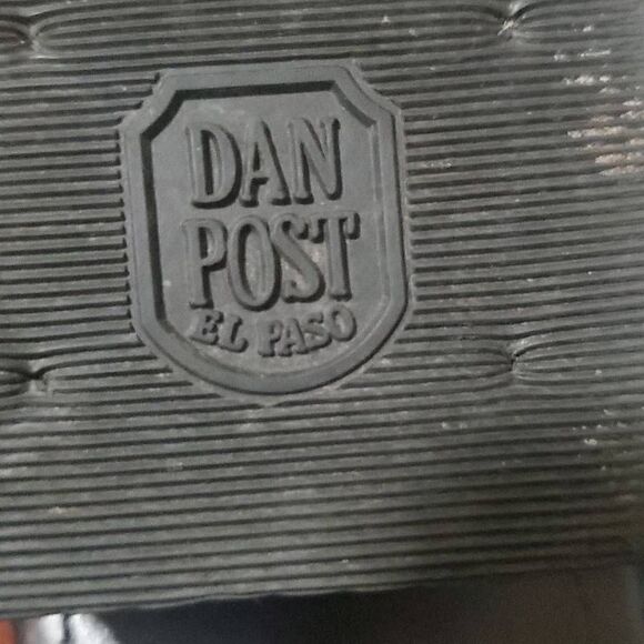 Dan Post Vtg Leather Cowboy Boots Size 8.5 - Picture 10 of 10